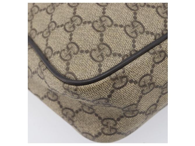 GUCCI GG Supreme Shoulder Bag PVC Beige Gold 233268 - vista 13