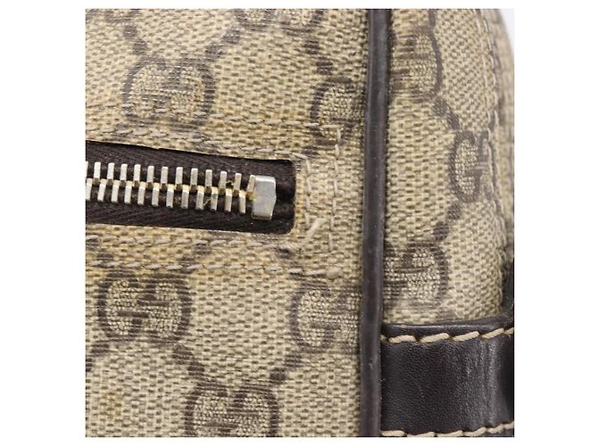 GUCCI GG Supreme Shoulder Bag PVC Beige Gold 233268 - vista 17