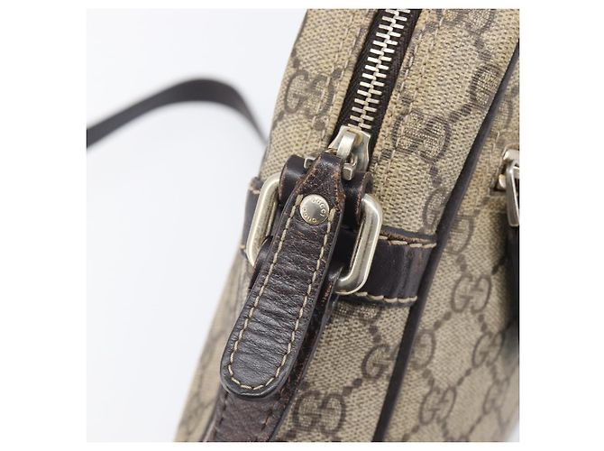 GUCCI GG Supreme Shoulder Bag PVC Beige Gold 233268 - vista 19