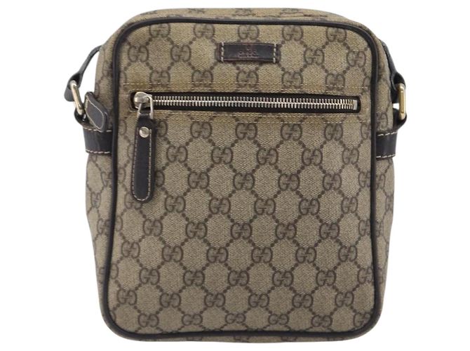 GUCCI GG Supreme Shoulder Bag PVC Beige Gold 233268 - vista 2