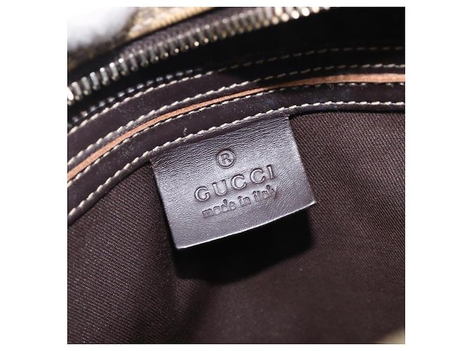 GUCCI GG Supreme Shoulder Bag PVC Beige Gold 233268 - vista 20