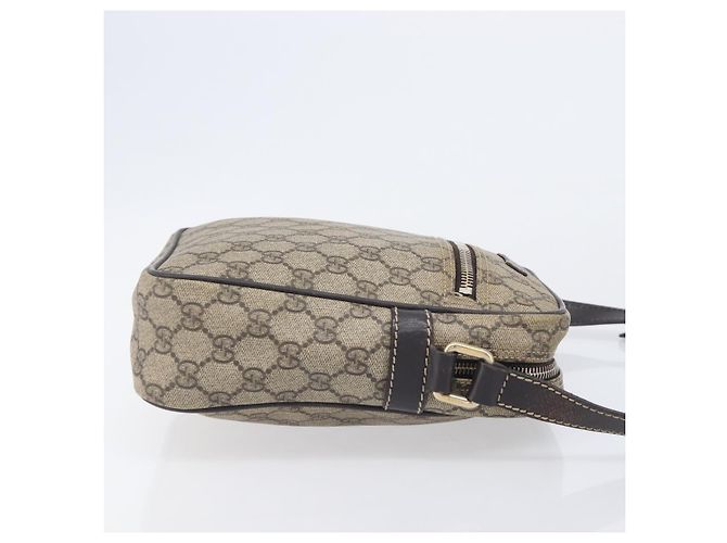 GUCCI GG Supreme Shoulder Bag PVC Beige Gold 233268 - vista 4