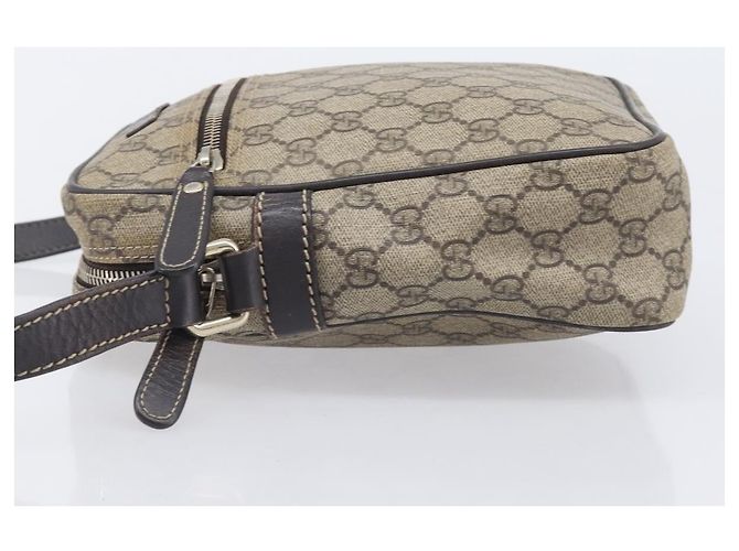 GUCCI GG Supreme Shoulder Bag PVC Beige Gold 233268 - vista 5
