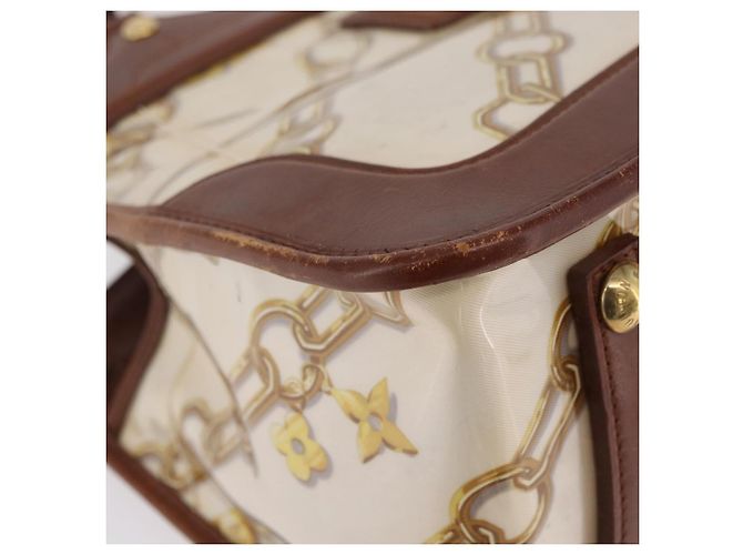LOUIS VUITTON Charm Cabas Bron Hand Bag Brown White M95157 LV - vista 16