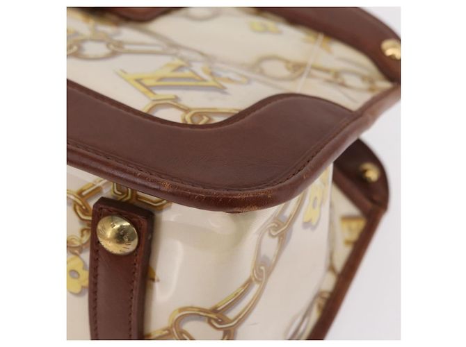 LOUIS VUITTON Charm Cabas Bron Hand Bag Brown White M95157 LV - vista 17