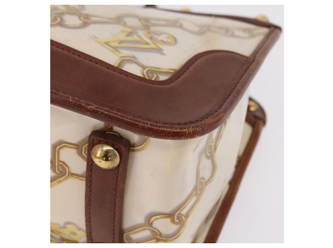 LOUIS VUITTON Charm Cabas Bron Hand Bag Brown White M95157 LV - vista 19