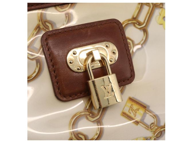 LOUIS VUITTON Charm Cabas Bron Hand Bag Brown White M95157 LV - vista 20