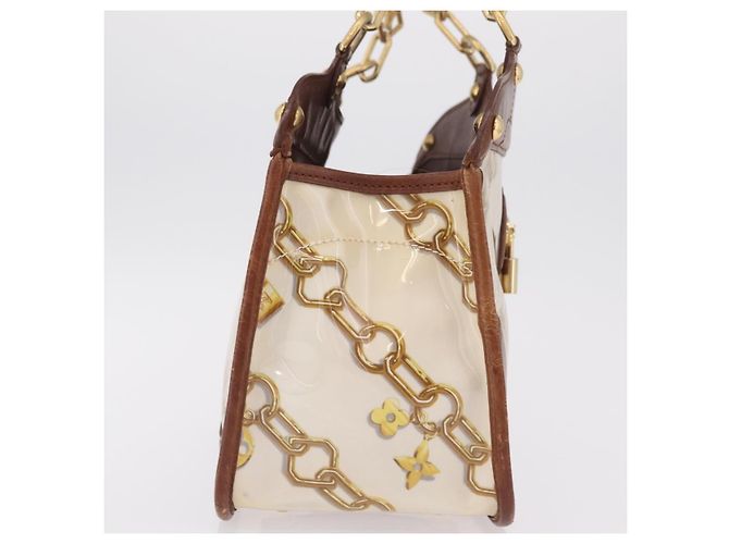 LOUIS VUITTON Charm Cabas Bron Hand Bag Brown White M95157 LV - vista 4