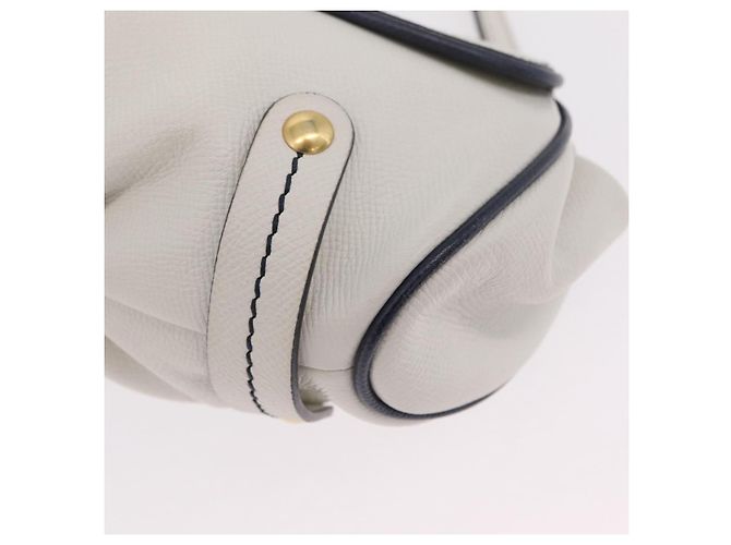 Salvatore Ferragamo Shoulder Bag Leather White Gold - vista 13