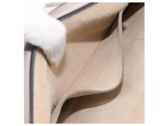 Chloé Chloe Fay Shoulder Bag Leather Suede Beige Gold - vista 27