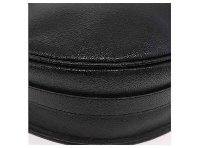 Autre Marque Saint Laurent YSL Shoulder Bag Leather Black Gold Tone - vista 14