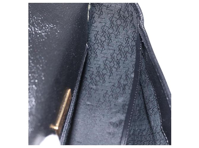 Autre Marque Saint Laurent YSL Shoulder Bag Leather Black Gold Tone - vista 24