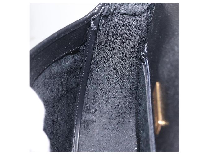 Autre Marque Saint Laurent YSL Shoulder Bag Leather Black Gold Tone - vista 25