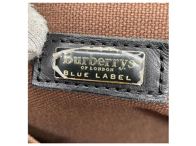 Burberry Borsa Tote in Lana e Pelle a Quadri - vista 13