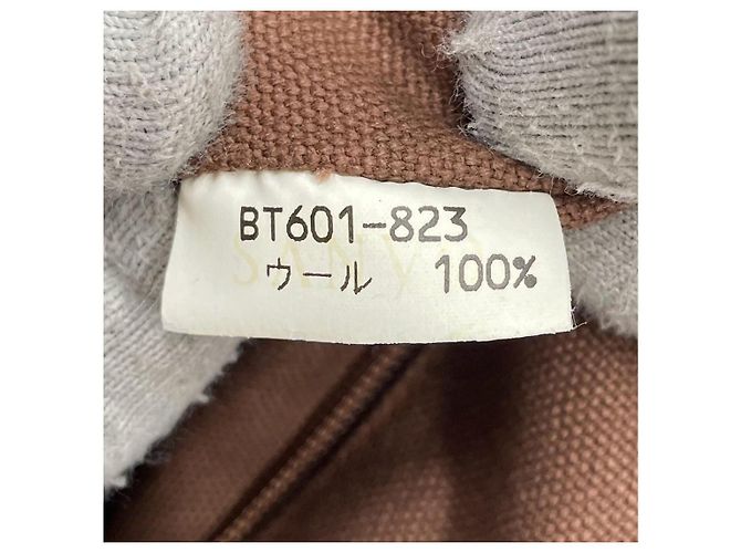 Burberry Borsa Tote in Lana e Pelle a Quadri - vista 14
