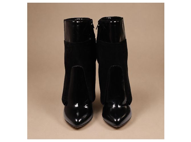Givenchy Stivaletti in pelle e camoscio nero - vista 3
