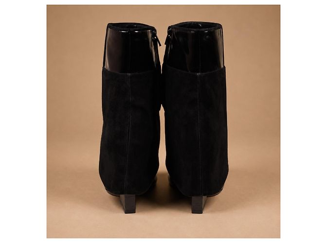 Givenchy Stivaletti in pelle e camoscio nero - vista 5