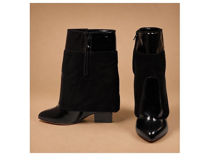 Givenchy Stivaletti in pelle e camoscio nero - vista 6