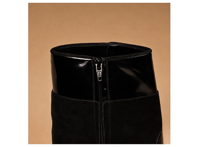 Givenchy Stivaletti in pelle e camoscio nero - vista 8