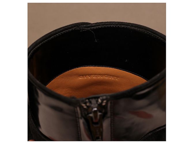 Stivaletti Givenchy in pelle e camoscio nero con zeppa - vista 16