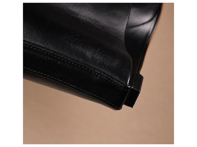 Givenchy Stivaletti Shark Lock in pelle nera - vista 9