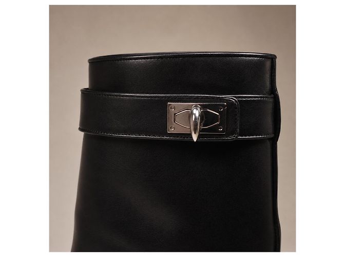 Givenchy Shark Lock Leder Stiefeletten - Ansicht 10