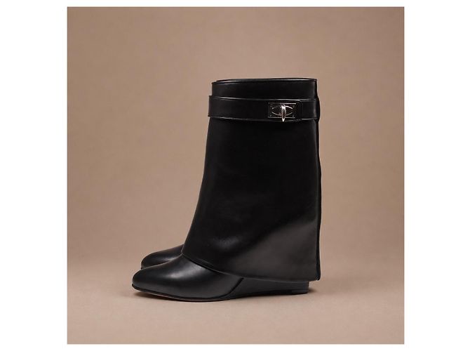 Givenchy Shark Lock Leder Stiefeletten - Ansicht 4