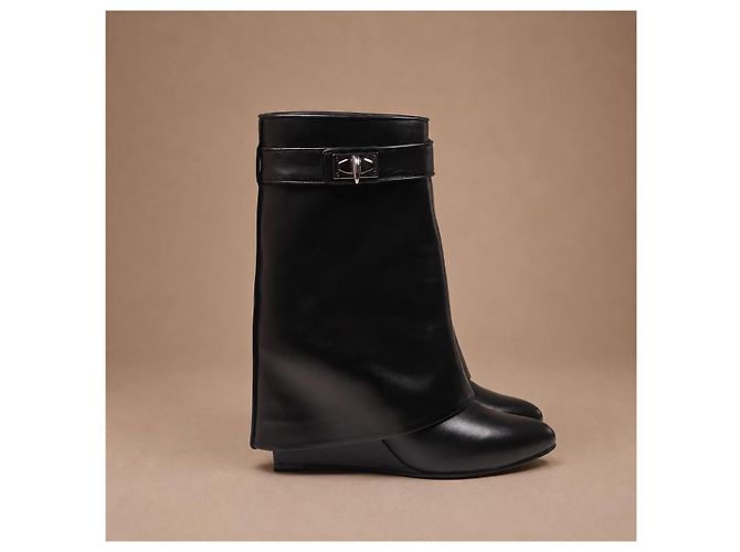 Givenchy Shark Lock Leder Stiefeletten - Ansicht 5