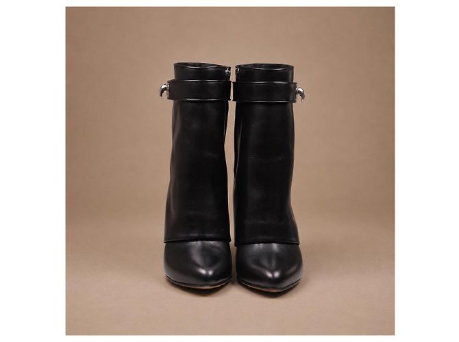 Givenchy Shark Lock Leder Stiefeletten - Ansicht 7