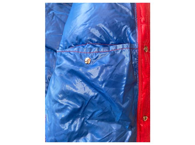 Moncler Vintage Red Lacquered Boudin Down Jacket - view 10