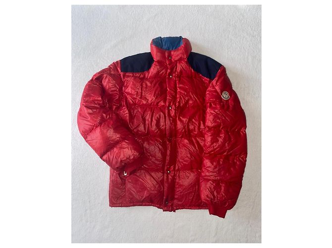 Moncler Vintage Red Lacquered Boudin Down Jacket - view 15