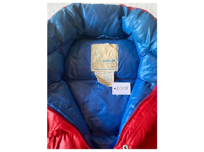 Moncler Vintage Red Lacquered Boudin Down Jacket - view 8
