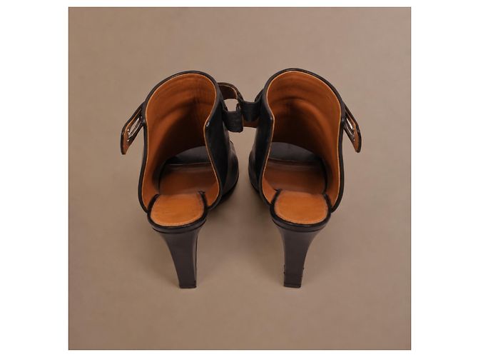 Givenchy Botines Shark Lock de cuña en cuero negro - vista 7