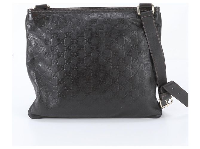 Borsa a tracolla in pelle Gucci Guccissima - vista 3