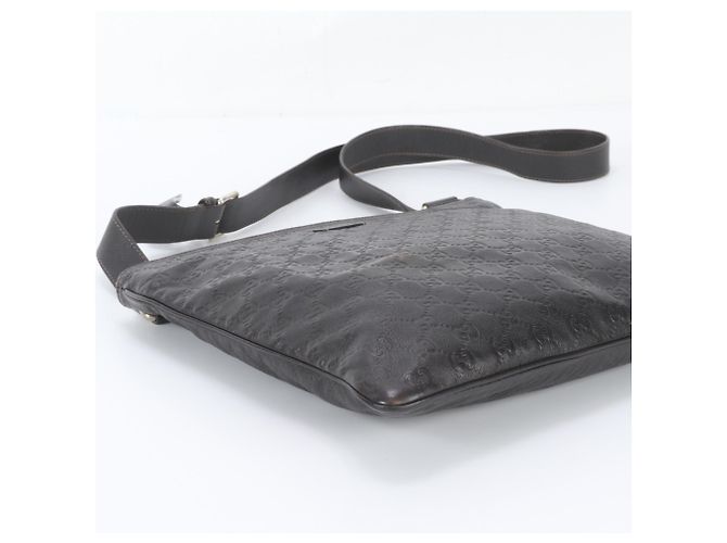Borsa a tracolla in pelle Gucci Guccissima - vista 5