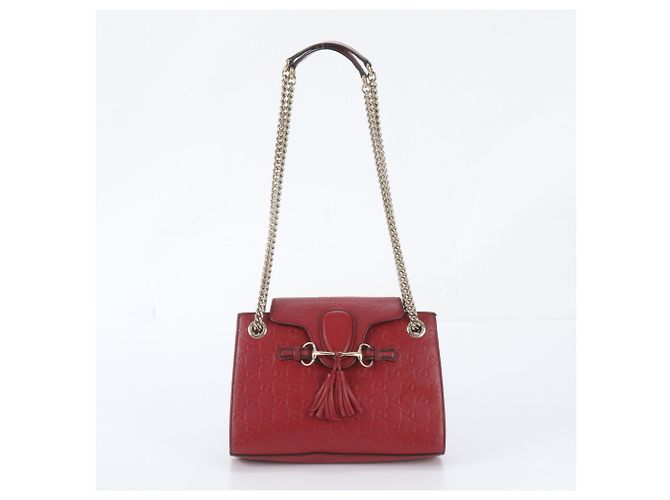 Bolso de hombro de piel Gucci Guccissima Horsebit Emily - vista 2
