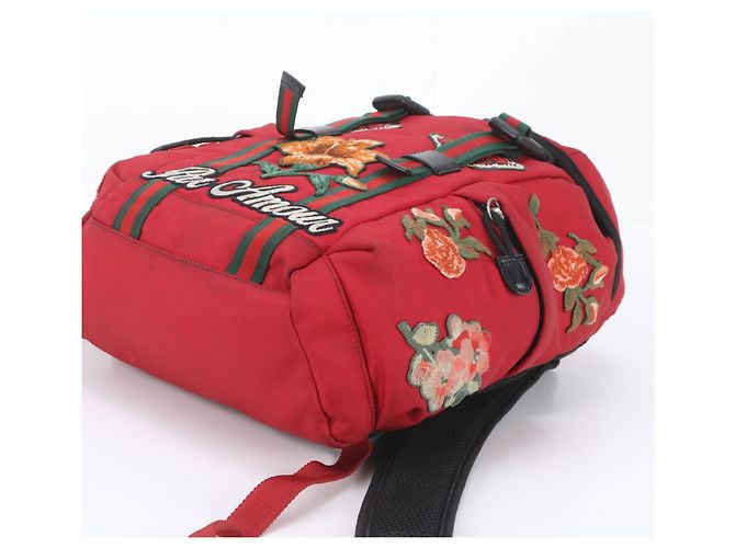 Zaino in pelle floreale Gucci - vista 4