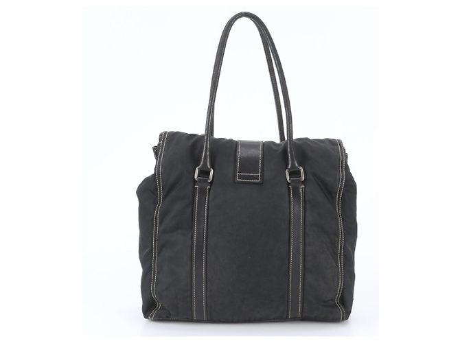Borsa Tote Prada in nylon Tessuto e pelle - vista 3