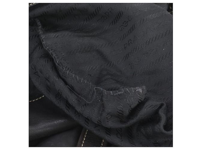 Borsa Tote Prada in nylon Tessuto e pelle - vista 8