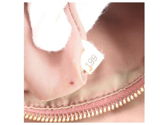 Borsa Tote Prada in nylon Tessuto e pelle nera - vista 10