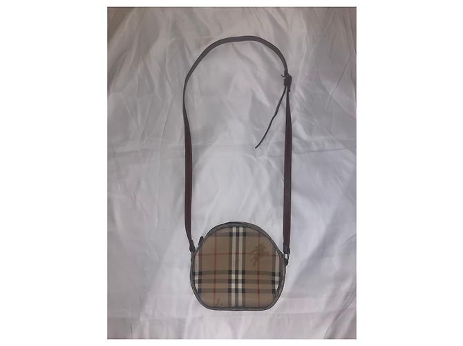 Borsa a tracolla rotonda Burberry Nova Check - vista 10