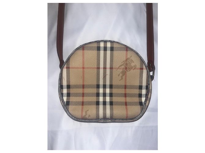 Borsa a tracolla rotonda Burberry Nova Check - vista 11