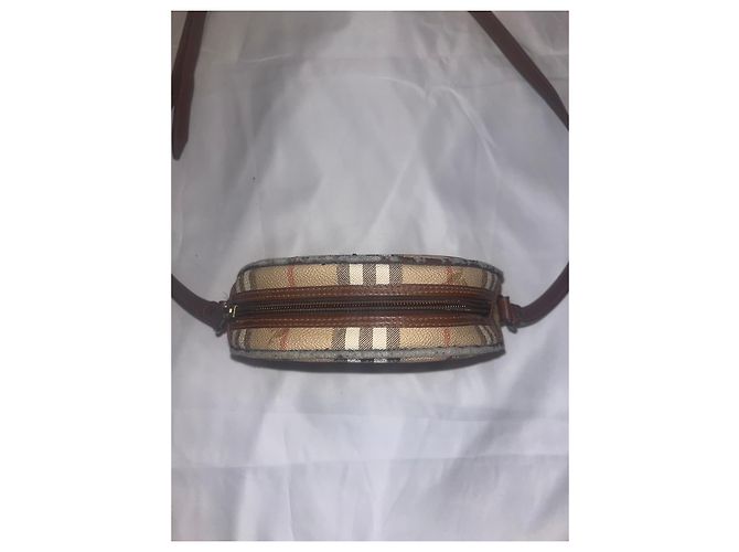 Borsa a tracolla rotonda Burberry Nova Check - vista 13