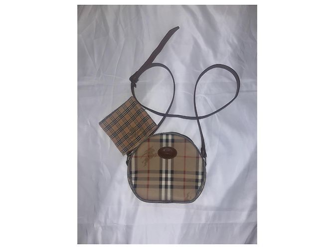 Borsa a tracolla rotonda Burberry Nova Check - vista 2