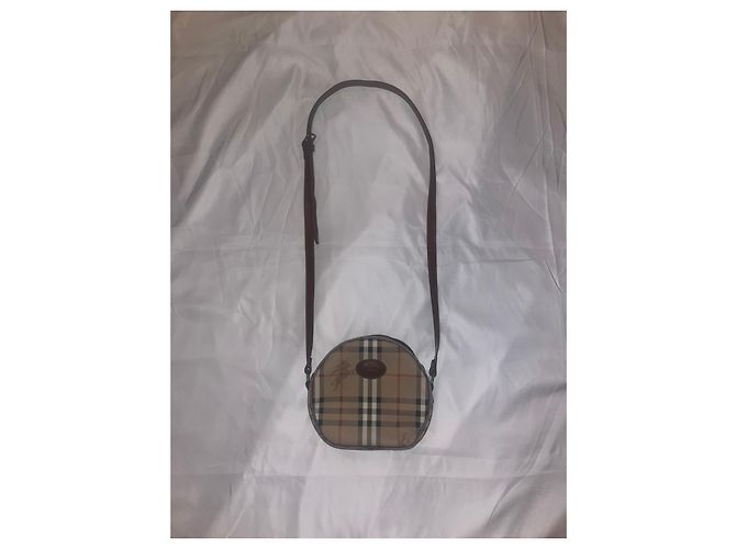 Borsa a tracolla rotonda Burberry Nova Check - vista 3