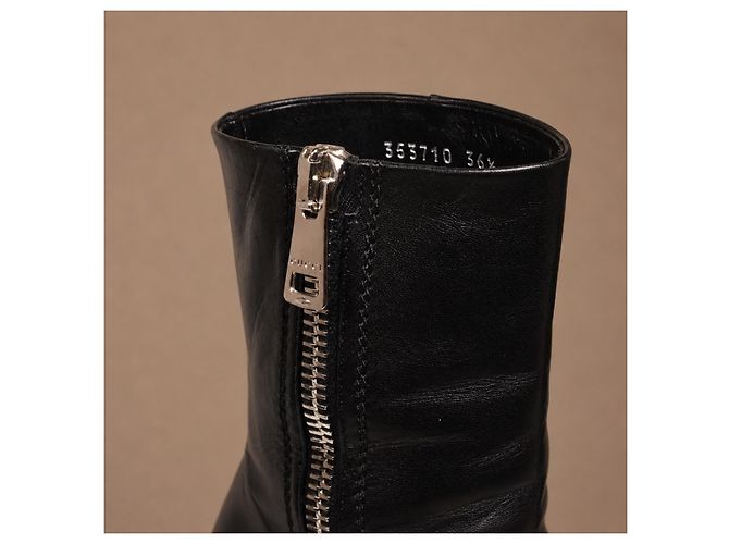 Gucci Stivaletti platform Runway in pelle nera - vista 12