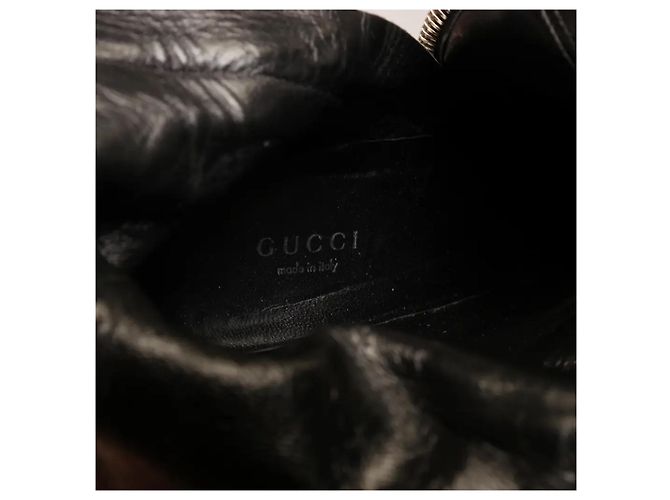 Gucci Stivaletti platform Runway in pelle nera - vista 9