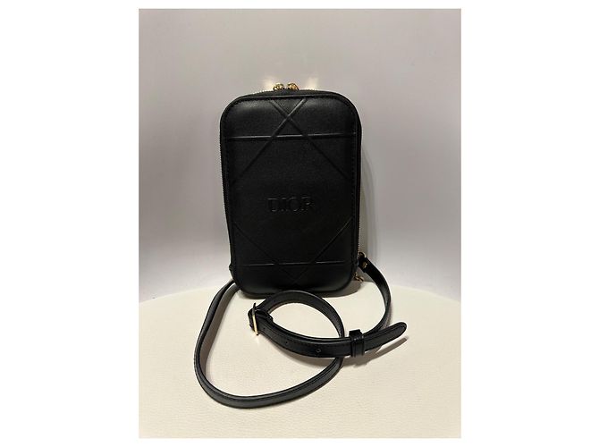 Dior Beauty Uniforme Pochette a Tracolla in Pelle Nera - vista 11