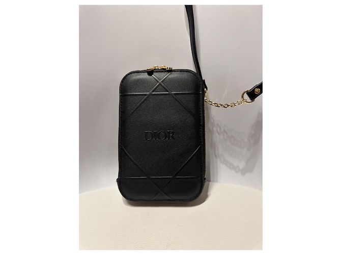 Dior Beauty Uniforme Pochette a Tracolla in Pelle Nera - vista 13