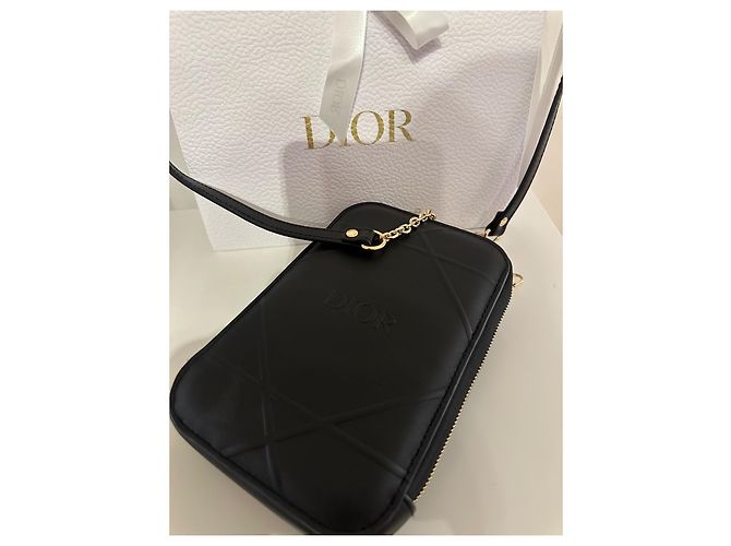 Dior Beauty Uniforme Pochette a Tracolla in Pelle Nera - vista 3